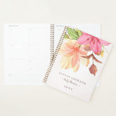 水彩フローラパステルフェミニンエレガント事業 プランナー手帳 (ディスプレー)