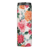 水彩フローラパターン,ヴィンテージ,花, タンブラー (裏面)