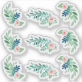 水彩フローラパンジー植物性プランナーシート シール (正面)