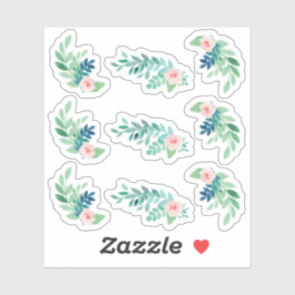 水彩フローラパンジー植物性プランナーシート シール