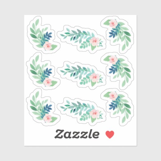 水彩フローラパンジー植物性プランナーシート シール (シート)