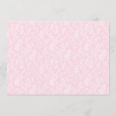 水彩フローラパーソナライズされたフォトピンクのイースター シーズンカード (裏面)