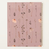 水彩フローラパーソナライズされた先生 プランナー手帳 (裏面)