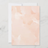 水彩フローラパープル&ピーチ結婚ーズ 招待状 (裏面)