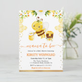 水彩フローラビーベビーシャワー 招待状 (スタンド正面)