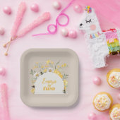 水彩フローラビー紙プレート ペーパープレート (パーティー)