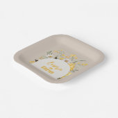 水彩フローラビー紙プレート ペーパープレート (傾斜あり)