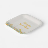 水彩フローラビー紙プレート ペーパープレート (傾斜あり)