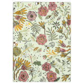 水彩フローラビー花エレガントモダン クリップボード (裏面)