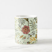 水彩フローラビー花エレガントモダン コーヒーマグカップ (中央)