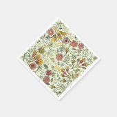 水彩フローラビー花エレガントモダン スタンダードカクテルナプキン (角)