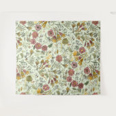 水彩フローラビー花エレガントモダン タペストリー (正面(横))