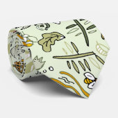 水彩フローラビー花エレガントモダン ネクタイ (ロール)