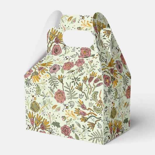 水彩フローラビー花エレガントモダン フェイバーボックス (正面サイド)