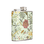 水彩フローラビー花エレガントモダン フラスク (右)