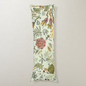 水彩フローラビー花エレガントモダン ボディピロー (正面縦)