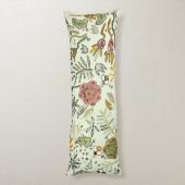 水彩フローラビー花エレガントモダン ボディピロー (裏面 (縦))