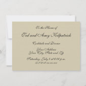 水彩フローラビー花エレガントモダン 招待状 (裏面)