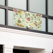 水彩フローラビー花エレガントモダン 横断幕 (ビルの外側)