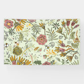 水彩フローラビー花エレガントモダン 横断幕 (横)