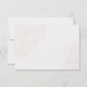 水彩フローラピンクさくらんぼブロッサム結婚ズ サンキューカード (裏面)