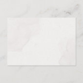 水彩フローラピンクさくらんぼブロッサム結婚ズ サンキューカード (裏面)