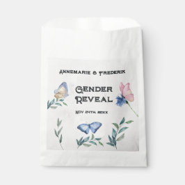 水彩フローラピンクまたはブルー フェイバーバッグ