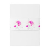 水彩フローラピンクアー結婚トのベリーバンド 招待状ベリーバンド (裏面例)