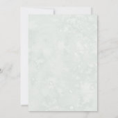 水彩フローラピンクグリーン結婚式招待状 招待状 (裏面)