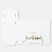 水彩フローラピンクフラミンゴシャワーボウ フェイバーボックス (見開き)