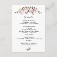 水彩フローラピンクローズ結婚ズ詳細