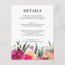 水彩フローラピンク結婚の詳細