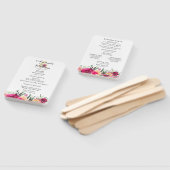 水彩フローラピンク結婚ク式プログラム ハンドファン (組立なし)