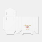 水彩フローラピンク赤面結婚金ゴールド感謝していのB フェイバーボックス (折り畳みなし)