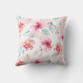 水彩フローラピンク クッション (裏面)