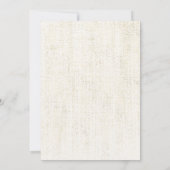 水彩フローラピーチブルーバプテスマ招待状 招待状 (裏面)