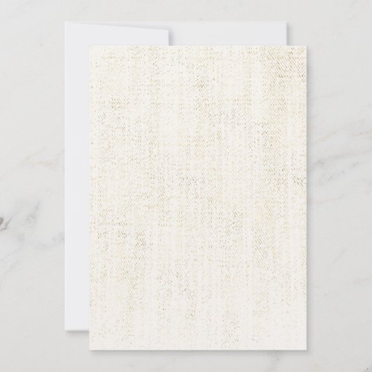 水彩フローラピーチブルーバプテスマ招待状 招待状 (裏面)