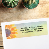 水彩フローラファミリー懇親会差出人住所 ラベル