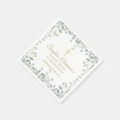 水彩フローラファーストホーリーコミューン スタンダードカクテルナプキン (角)