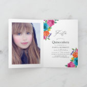 水彩フローラフィエスタキンセアニェラフォト 招待状 (内部)