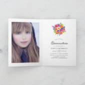 水彩フローラフィエスタキンセニェラ写真 招待状 (内部)