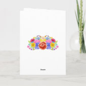 水彩フローラフィエスタフォトサンキューカード サンキューカード (裏面)