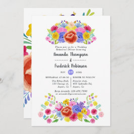 水彩フローラフィエスタリハーサルディナー 招待状