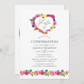 水彩フローラフィエスタ確認 招待状 (正面/裏面)