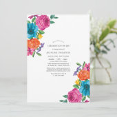 水彩フローラフェスタお祝いオブライフ 招待状 (スタンド正面)