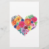 水彩フローラフェスタブライダルシャワービンゴゲーム (裏面)