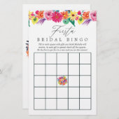 水彩フローラフェスタブライダルシャワービンゴゲーム (正面/裏面)