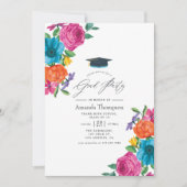 水彩フローラフェスタ卒業パーティー 招待状 (正面)
