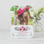 水彩フローラフォト招待状 招待状 (スタンド正面)