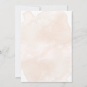 水彩フローラフレーム結婚式の日付を保存 セーブザデート (裏面)